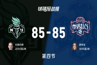WNBA常规赛:四节结束,自由人85-85神秘人战平,约翰内斯22+2,西特龙16+5+2