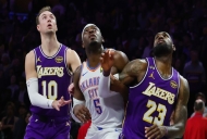 nba直播在线观看高清直播:半决赛湖人vs雷霆G2(5.8)范德比尔特重伤缺阵 附首发名单预测