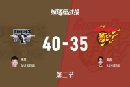 CBA1/4决赛:北京半场领先广东5分,周琦得到10分,奎因得到9分