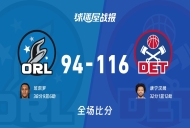NBA东部第一轮:康宁汉姆32+1+12,活塞以116-94战胜魔术