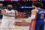 NBA半决赛录像完整版-骑士vs活塞G2全场回放(5.8)哈登低迷4失误创尴尬纪录 附比赛数据战报